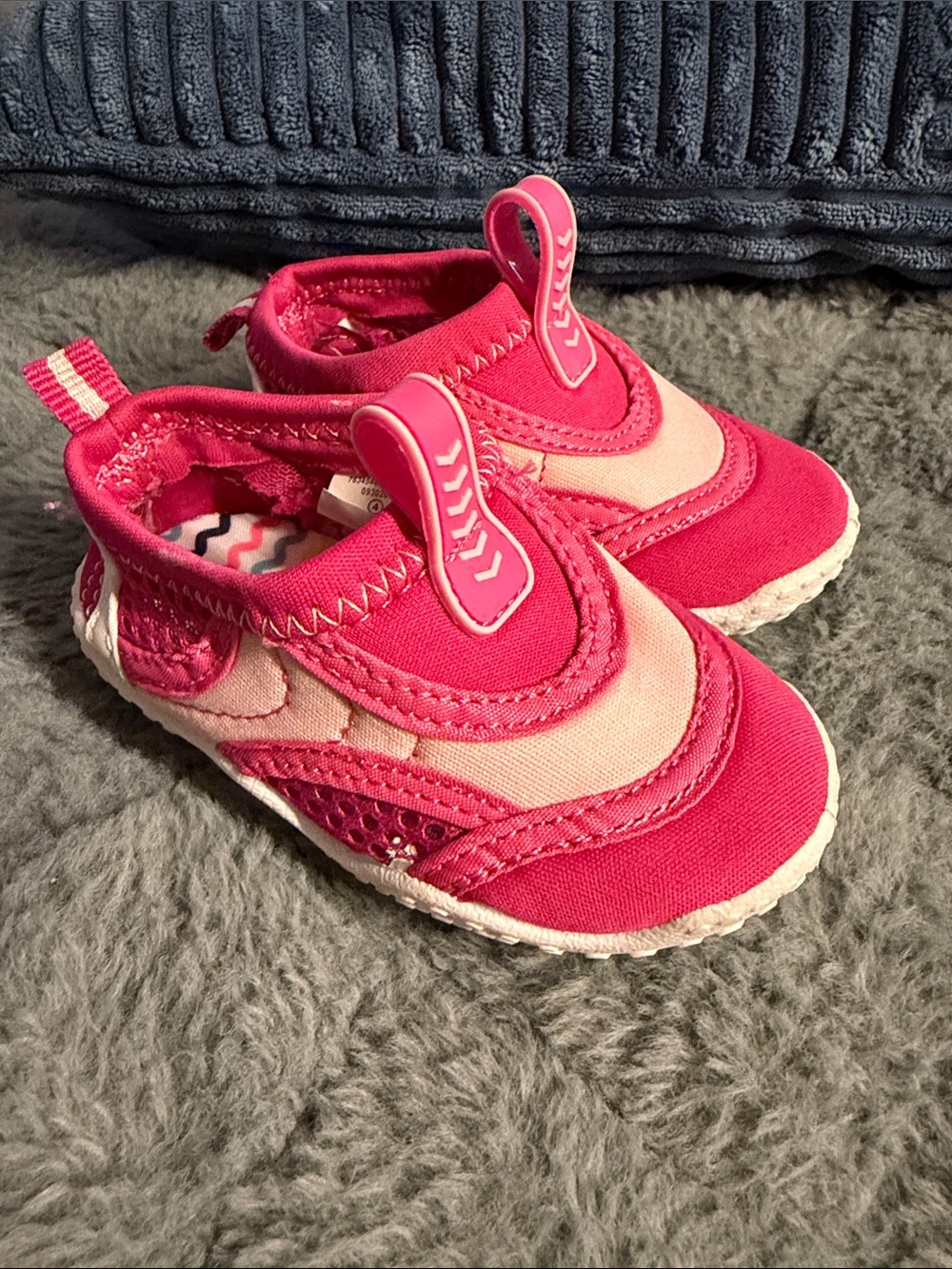 Koala Kids Hot Pink & Light Pink Slip-On Toddler Walker Shoes